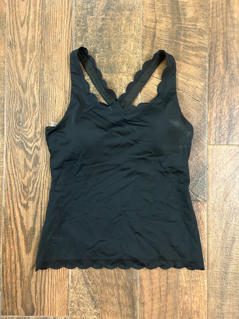 KIAVA Black Seamless Strappy Bandeau Swim Top
